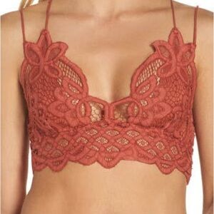 Intimately Free People Adella Longline Bralette, Copper, Small